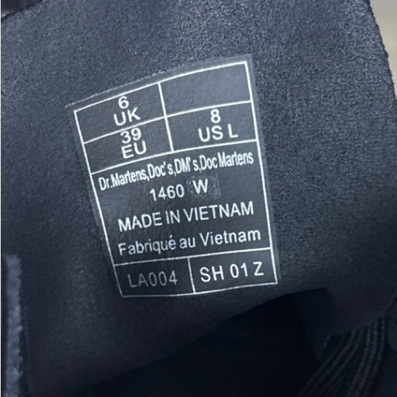 Dr. Martens Black and White Lace Up Boots - Picture 8 of 8